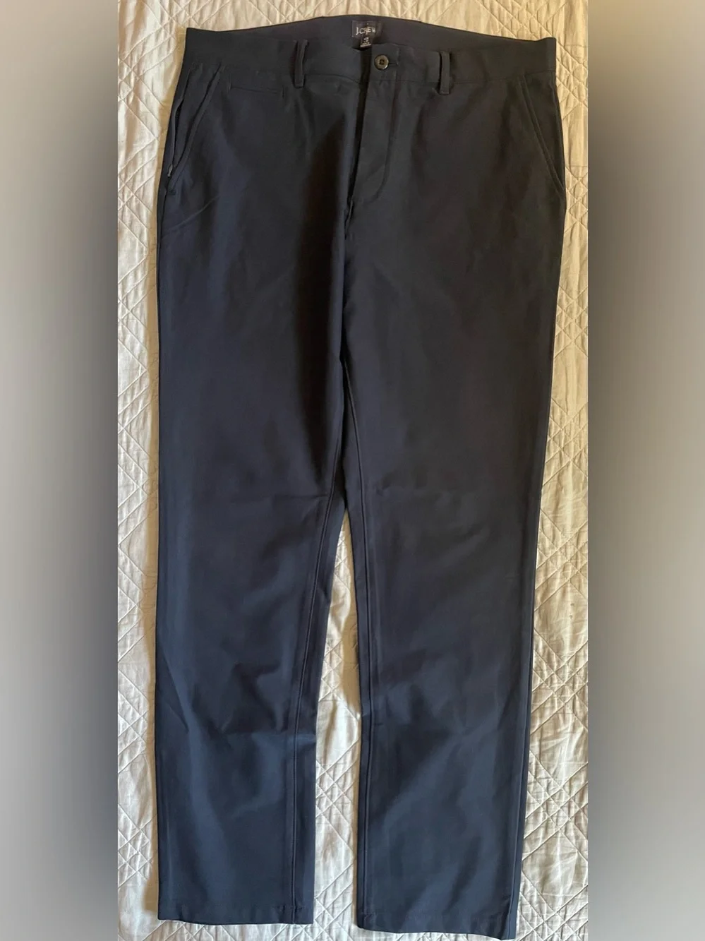 J. CREW 1040 Athletic Tapered-fit tech pant in Navy (DIN) Size 34/32 $128 CH147